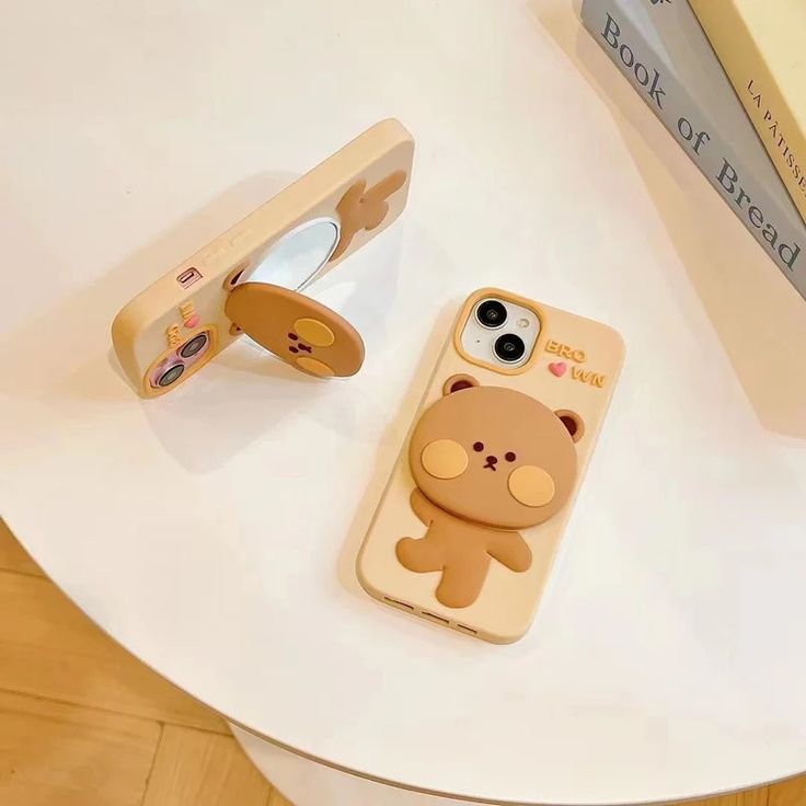 3D Mirror Bear Silicon Phone Cases For iPhone