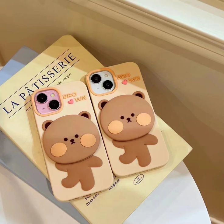 3D Mirror Bear Silicon Phone Cases For iPhone