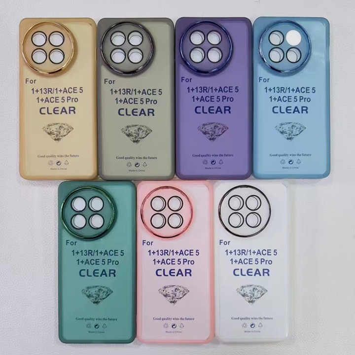 Ultra-thin Colorful Transparent Clear Lens Protective TPU Phone Case