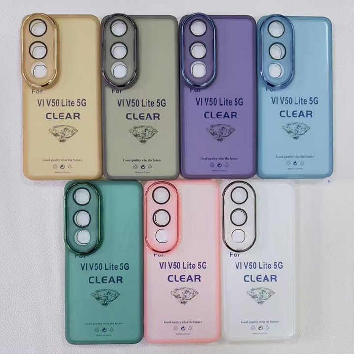 Ultra-thin Colorful Transparent Clear Lens Protective TPU Phone Case