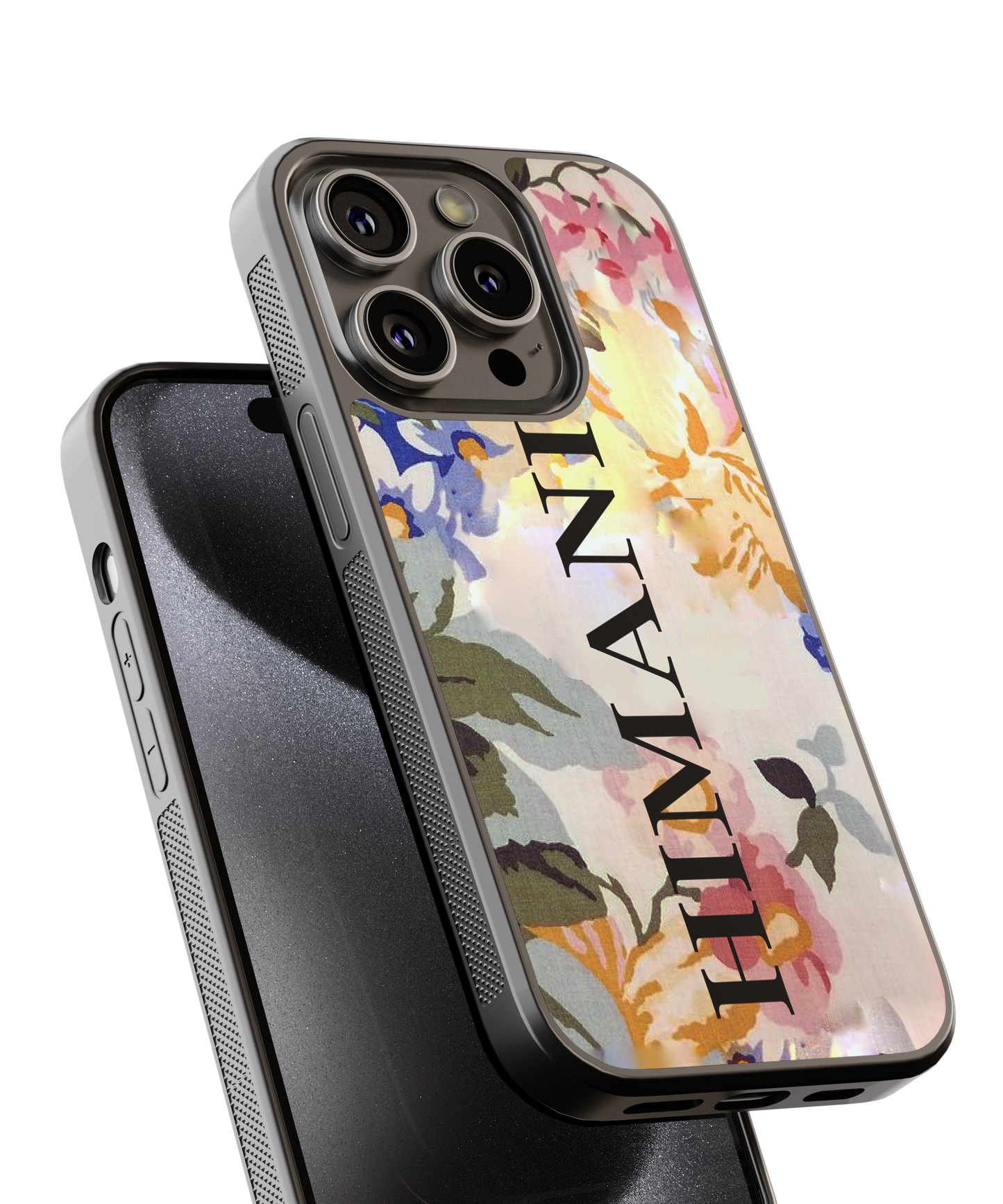 Customised Name/Year Floral Designer Phone Case