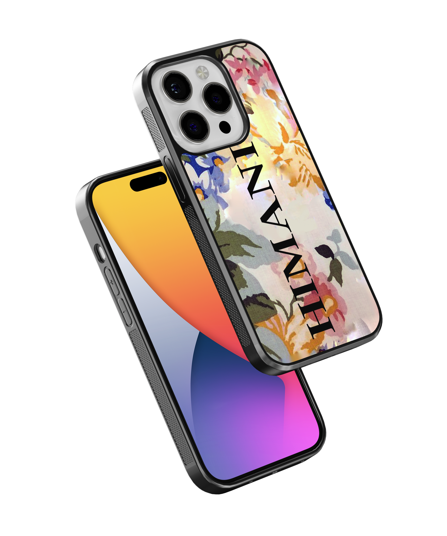 Customised Name/Year Floral Designer Phone Case