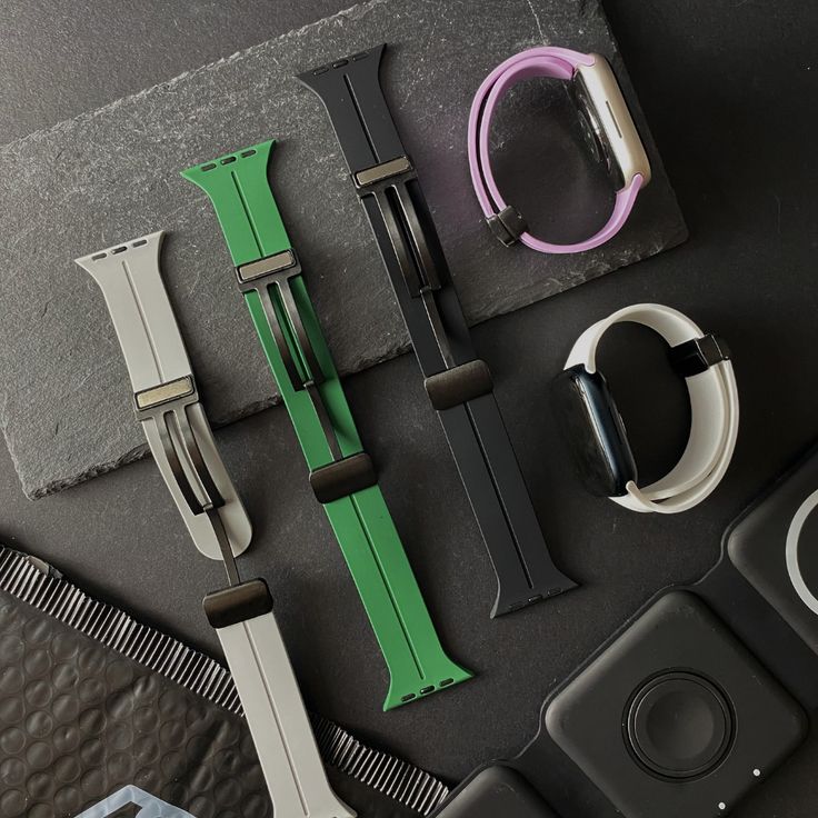 Magnetic Folding Buckle Silicone Band Strap For Watch