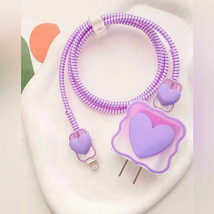 Cute Cartoon Series Fast Charger Protector for iPhone (Lavender)