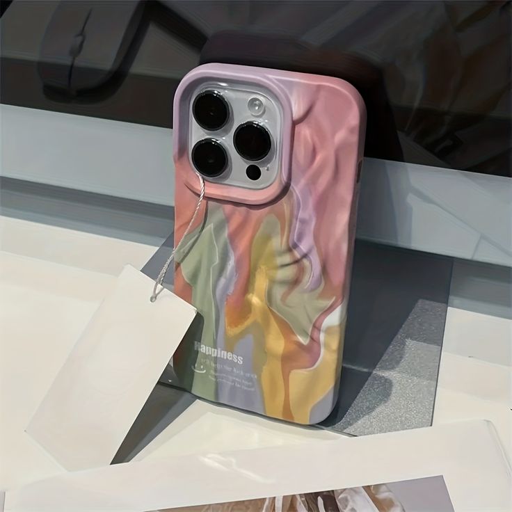 Multi Color Wavy Texture For iPhone Case