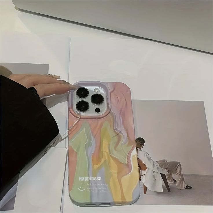 Multi Color Wavy Texture For iPhone Case