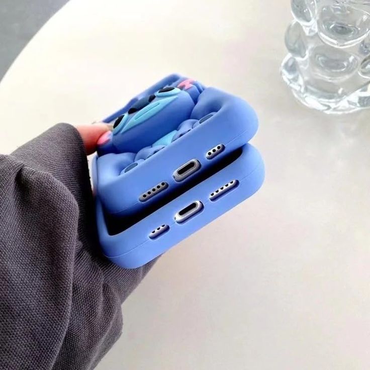 Cute Cartoon Stitch Silicone With Pop Stand Phone Case