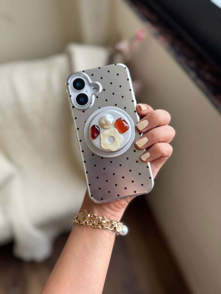 Polka Dot Phone Case With MagSafe Holder