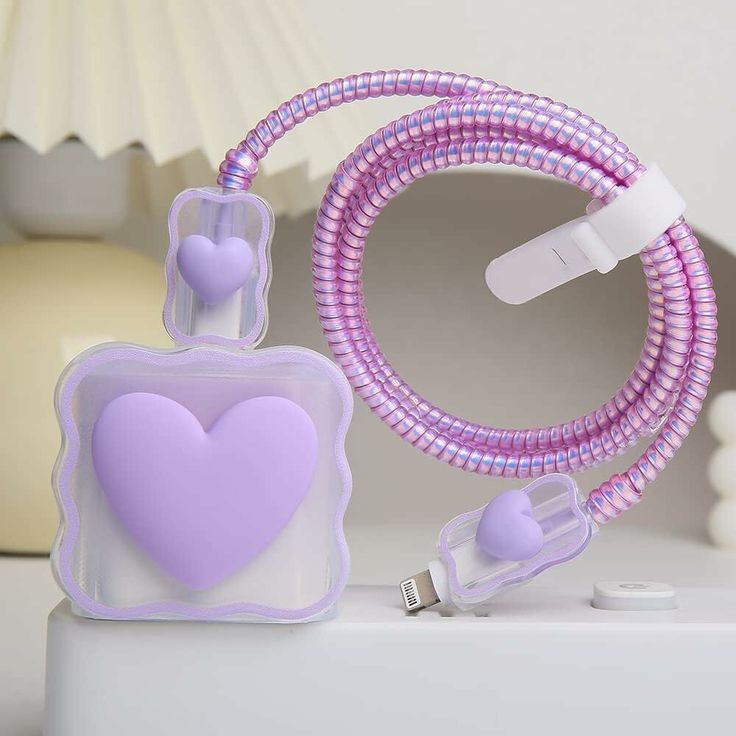 Cute Cartoon Series Fast Charger Protector for iPhone (Lavender)