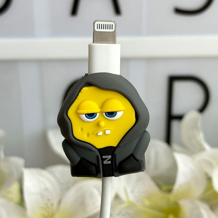 Cute Cartoon Series Fast Charger Protector for iPhone(Sponge Bob)