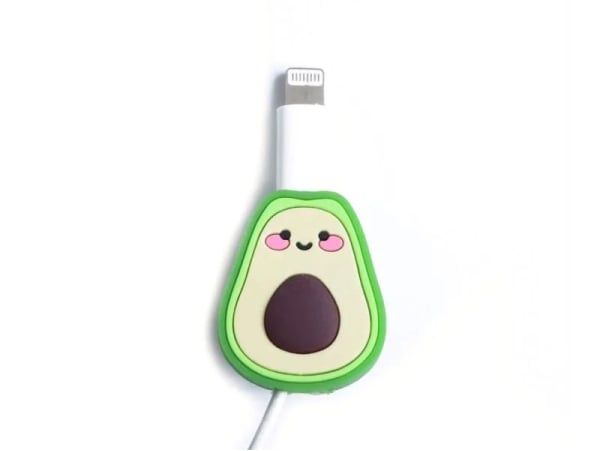 Cute Cartoon Series Fast Charger Protector for iPhone (Avacado)