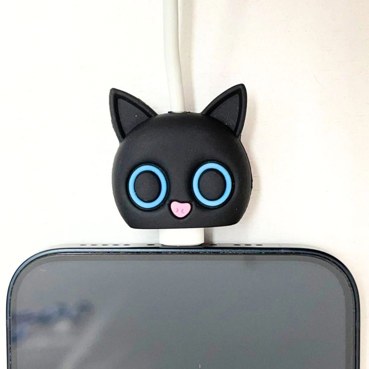 Cute Cartoon Series Fast Charger Protector for iPhone(Black Cat)