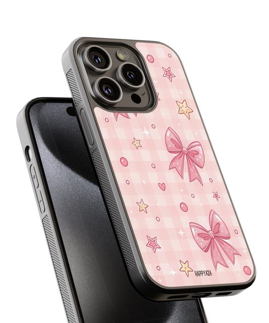 Rose Pink Bow Designer Phone Case