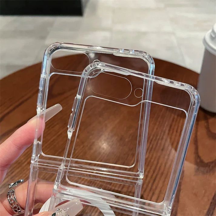 Clear Transparent Magnetic MagSafe Flip & Fold Phone Case