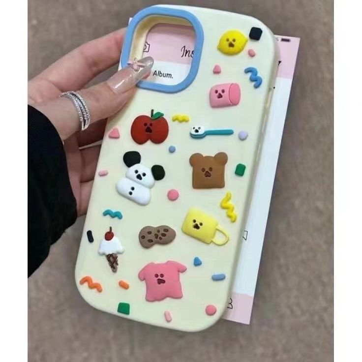Cute Kawaii Mini Stickers Silicone Phone Case