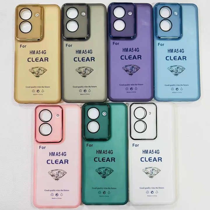 Ultra-thin Colorful Transparent Clear Lens Protective TPU Phone Case