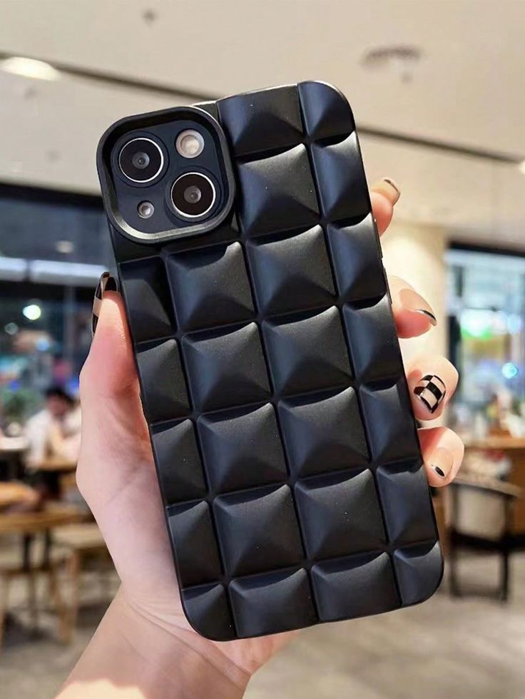 Soft Puffer & Camera Protection Silicone Phone Case For iPhone