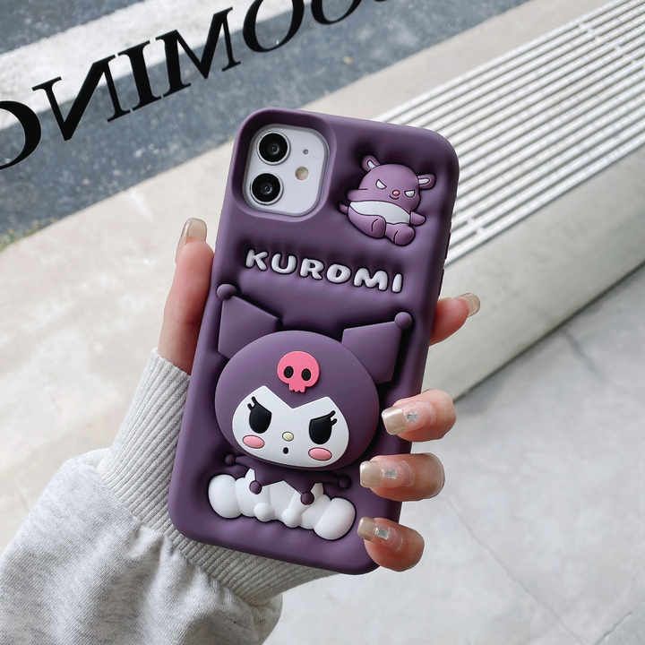 Sanrio Kawaii Silicone With Pop Stand Phone Case