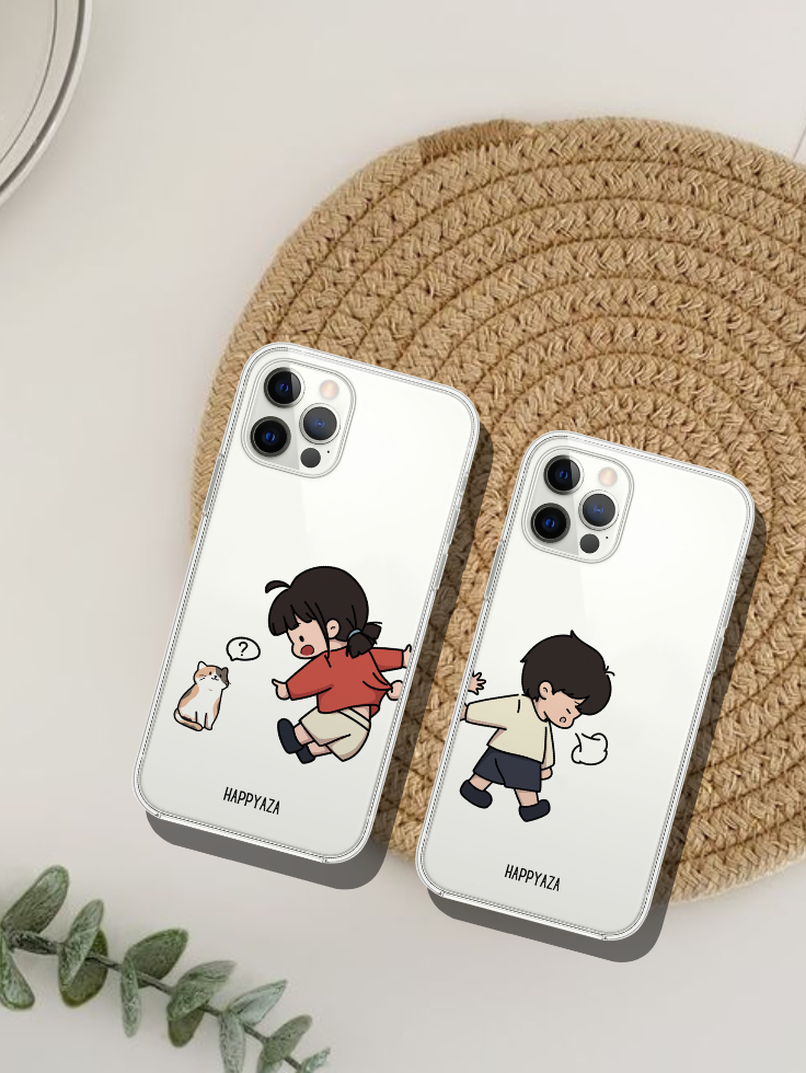 Cute Couple silicone phone case