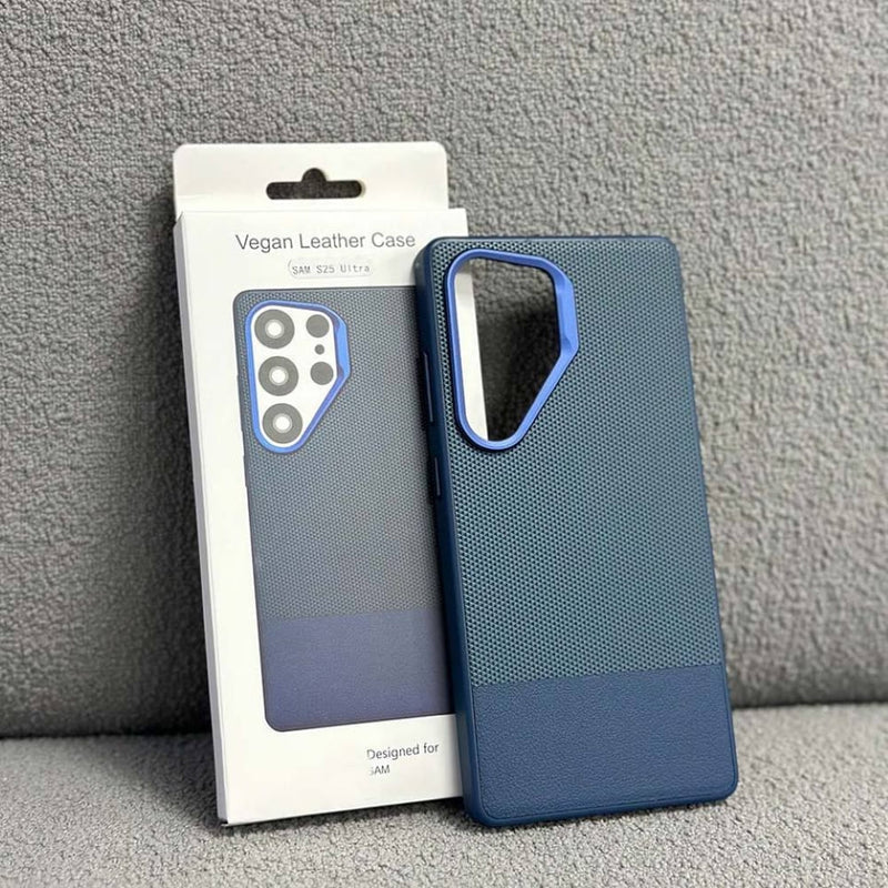 Vegan Leather Metro Weave Phone Case (With Box Packing)