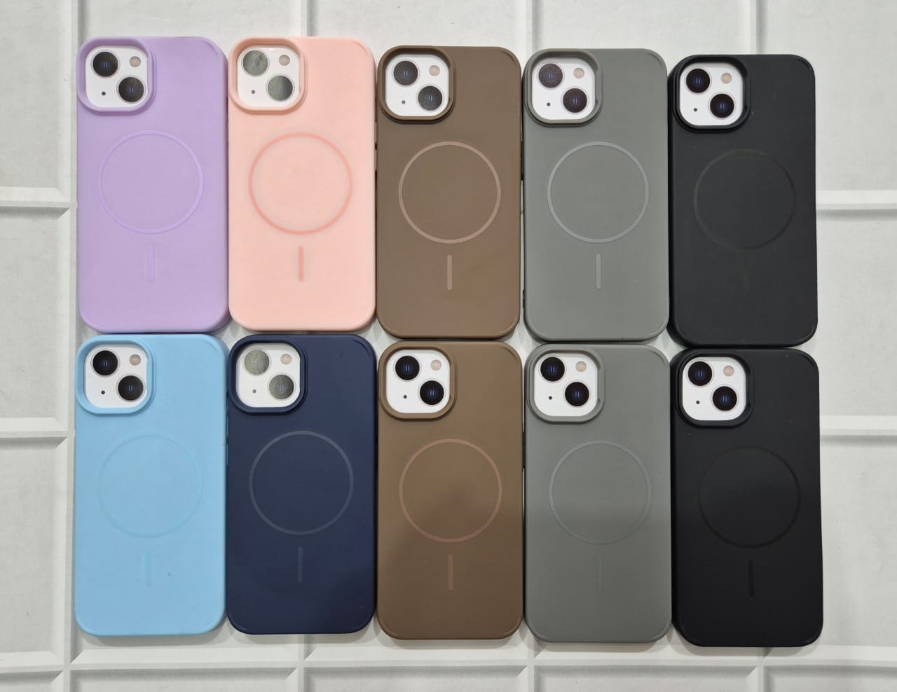 Luxury Fashion Microfiber Flock Ultra Thin Magnetic Shockproof MagSafe Phone Case