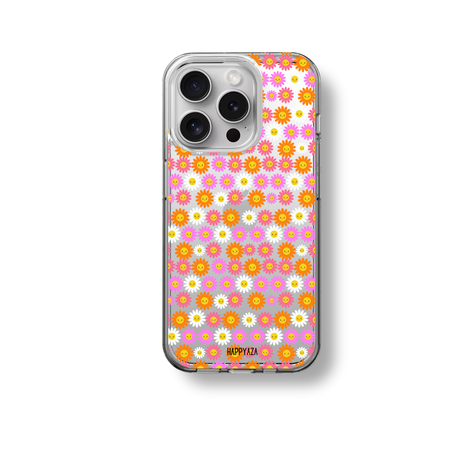 Yellow and Pink Floral Soft Silicone Phone Case