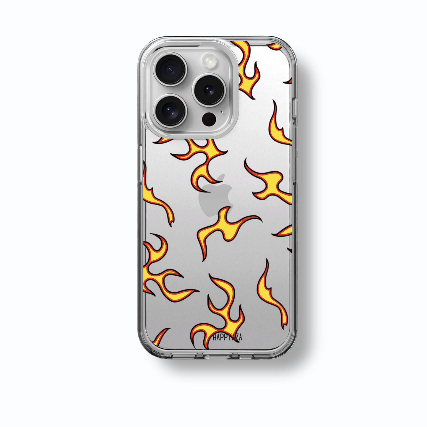 White Flame Silicone Phone Case