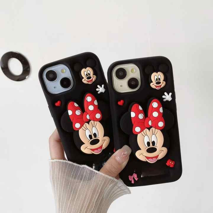 Minnie Silicone With Pop Stand Phone Case