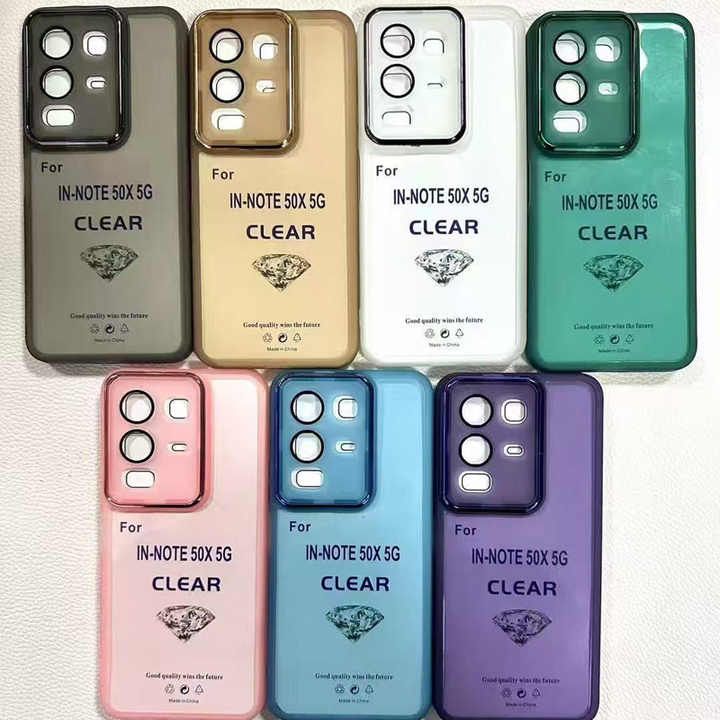 Ultra-thin Colorful Transparent Clear Lens Protective TPU Phone Case