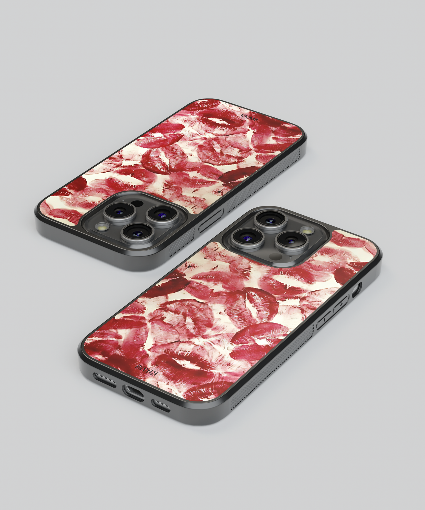 Aesthetic Red Lipstick Illustrations Designer Phone Case
