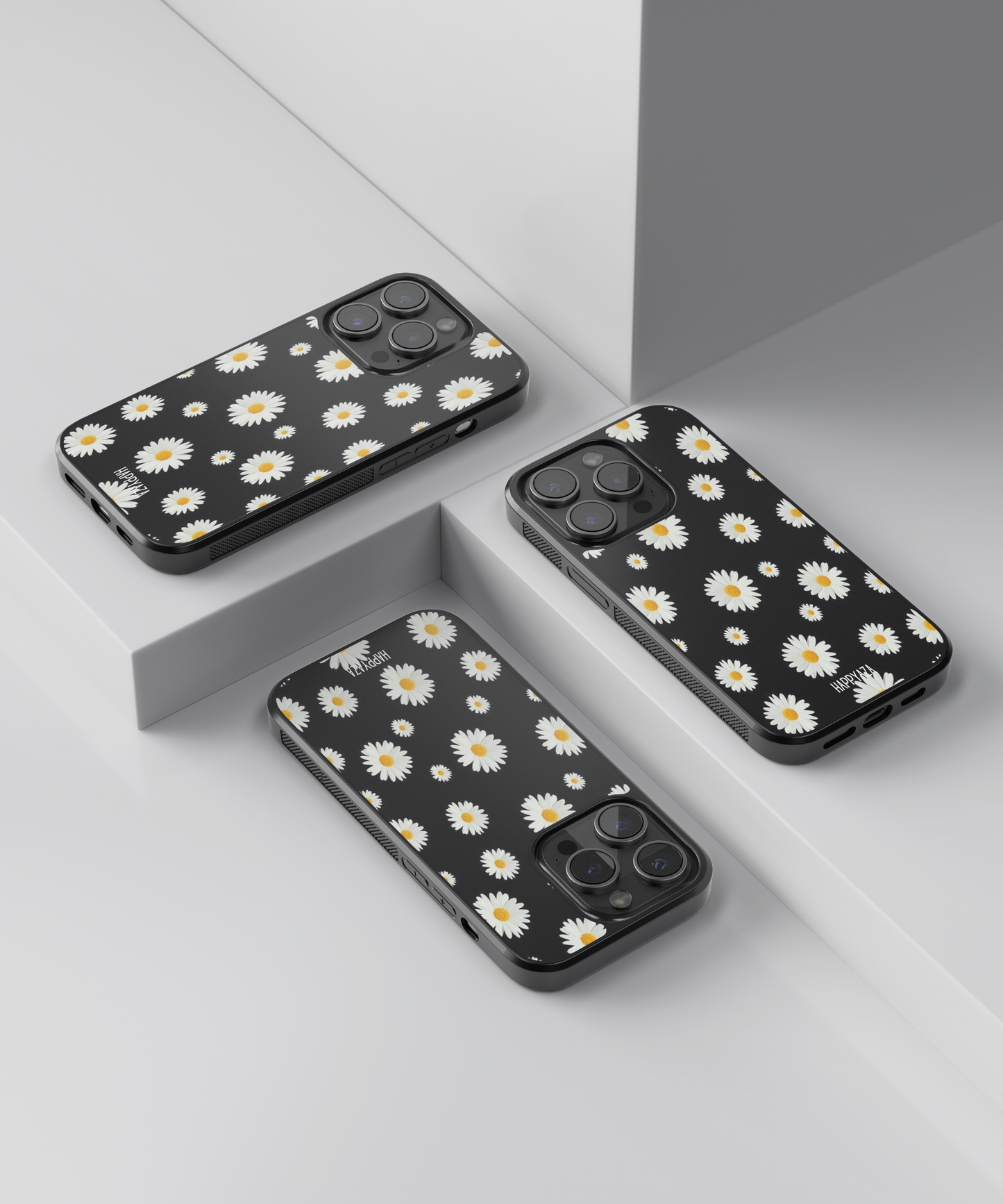 Black Flower Designer Phone Case
