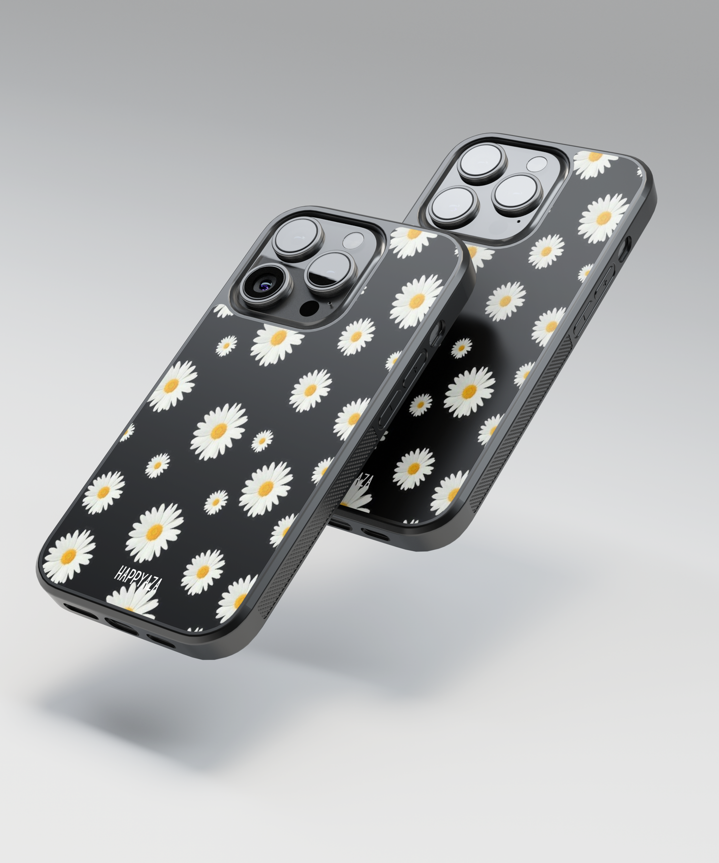 Black Flower Designer Phone Case