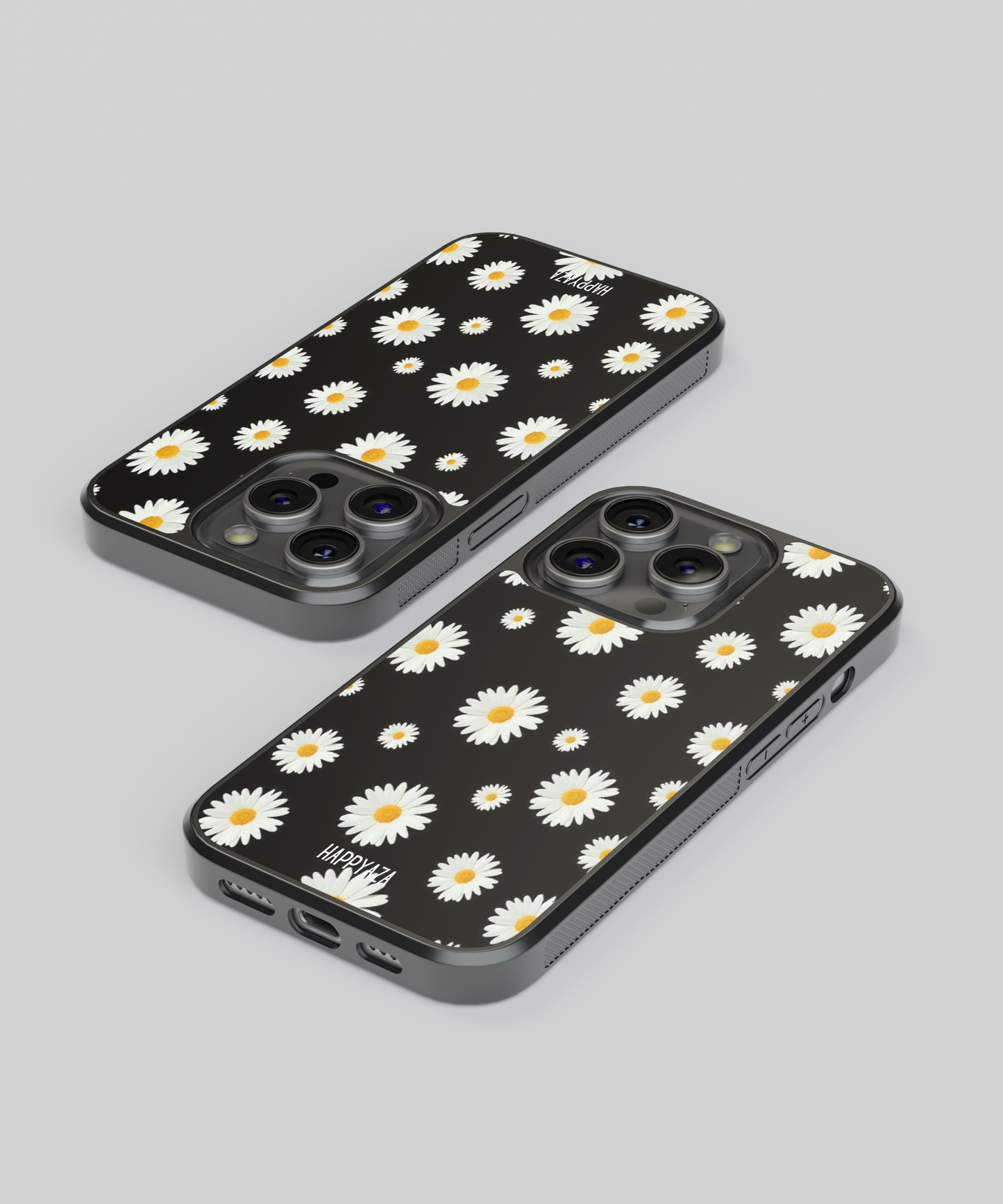 Black Flower Designer Phone Case