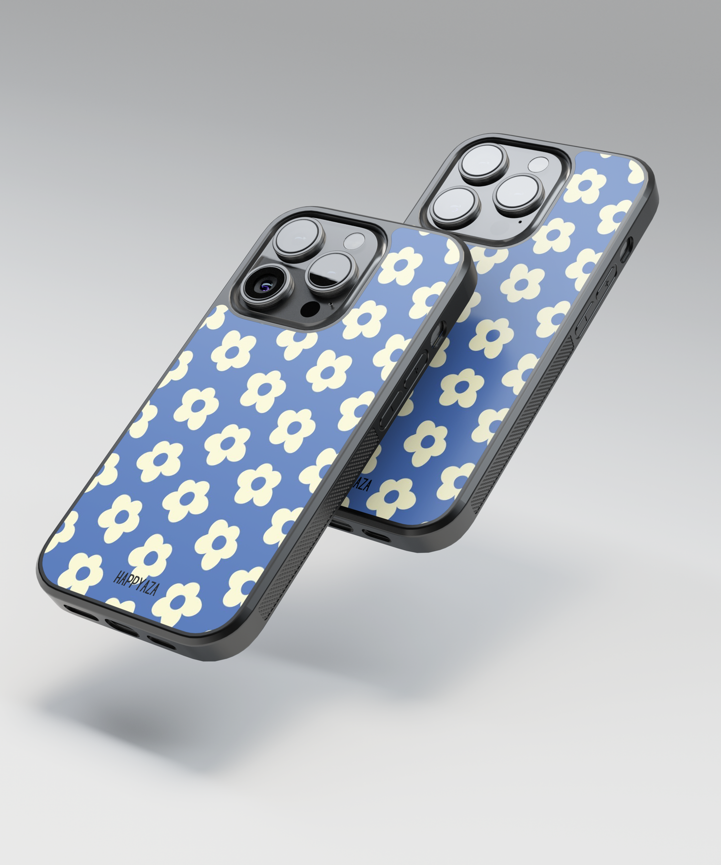 Blue Blooming Daisy Designer Phone Case