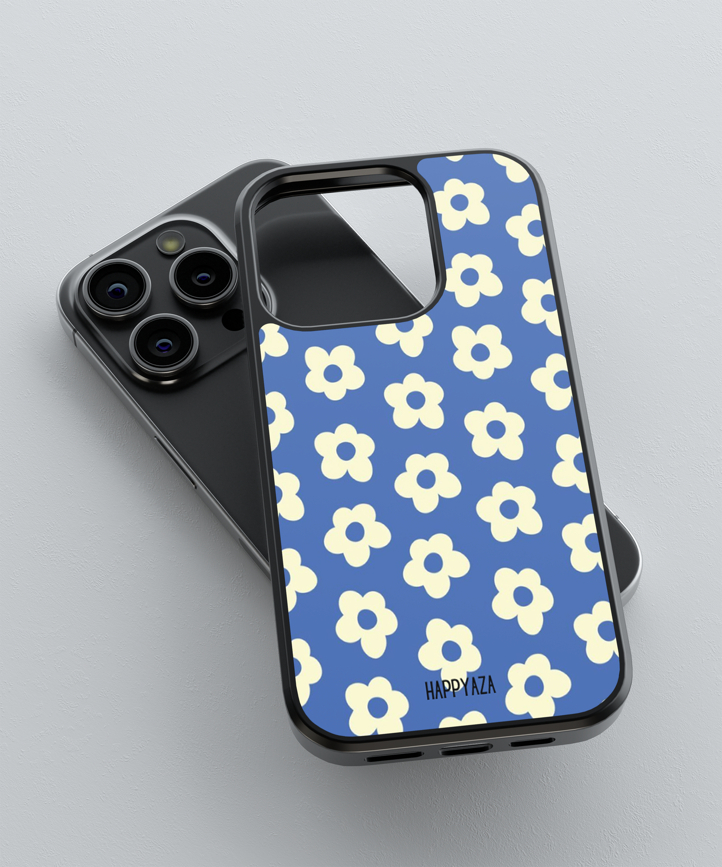 Blue Blooming Daisy Designer Phone Case
