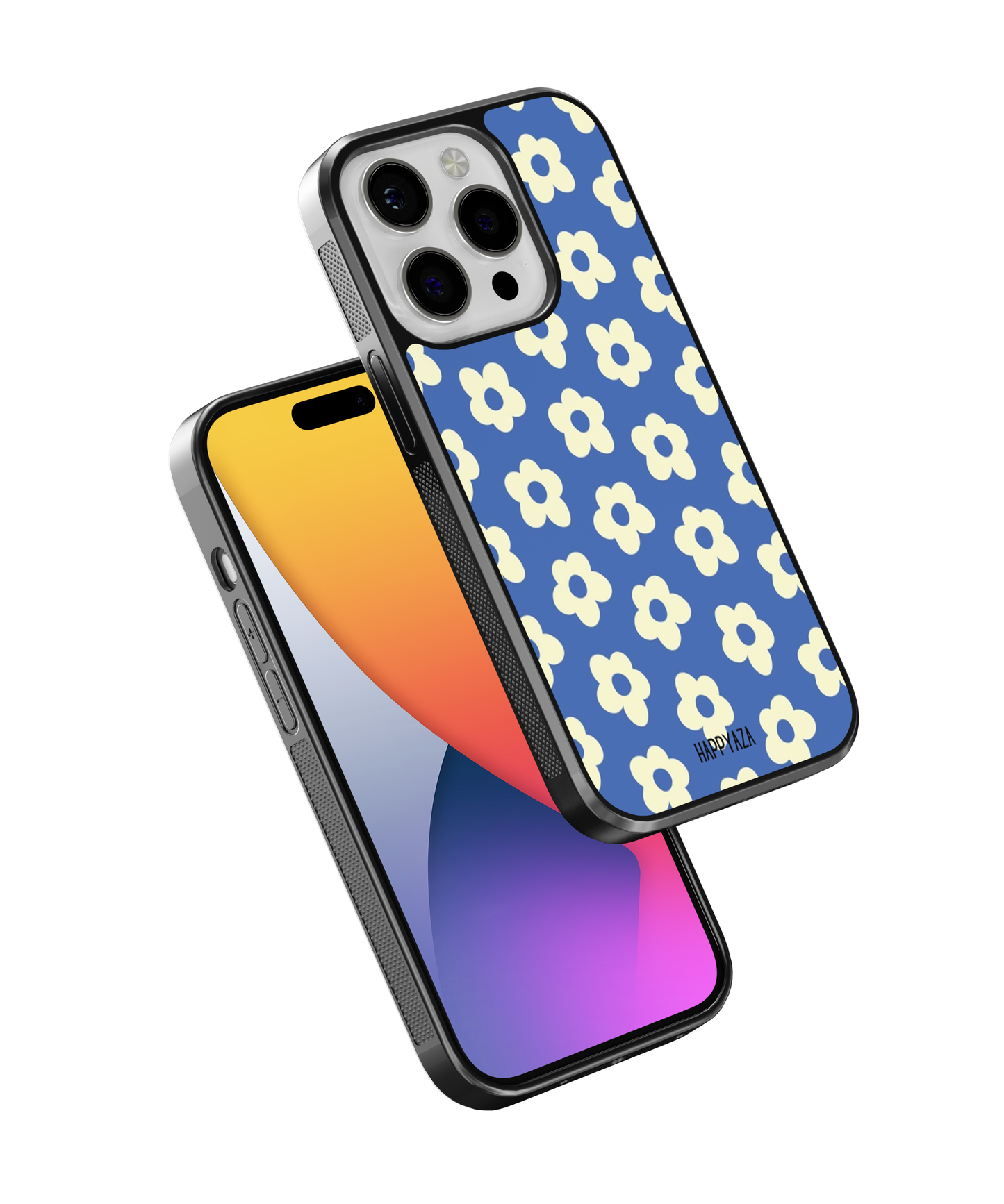 Blue Blooming Daisy Designer Phone Case