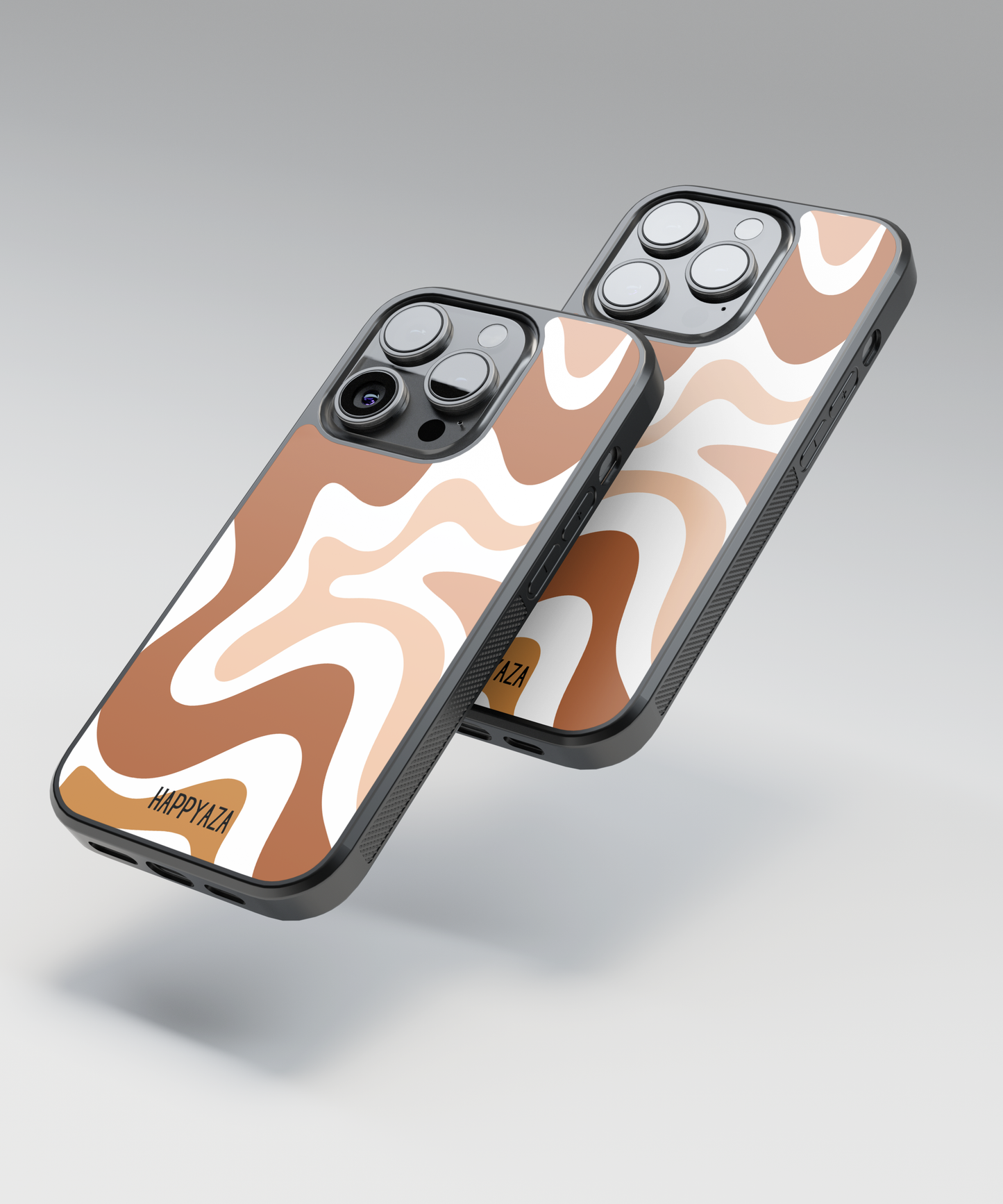 Brown Swirl Designer Phone Case