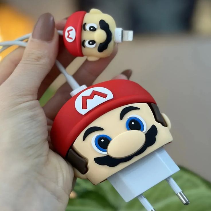 Cute Cartoon Series Fast Charger Protector for iPhone(Super Mario)