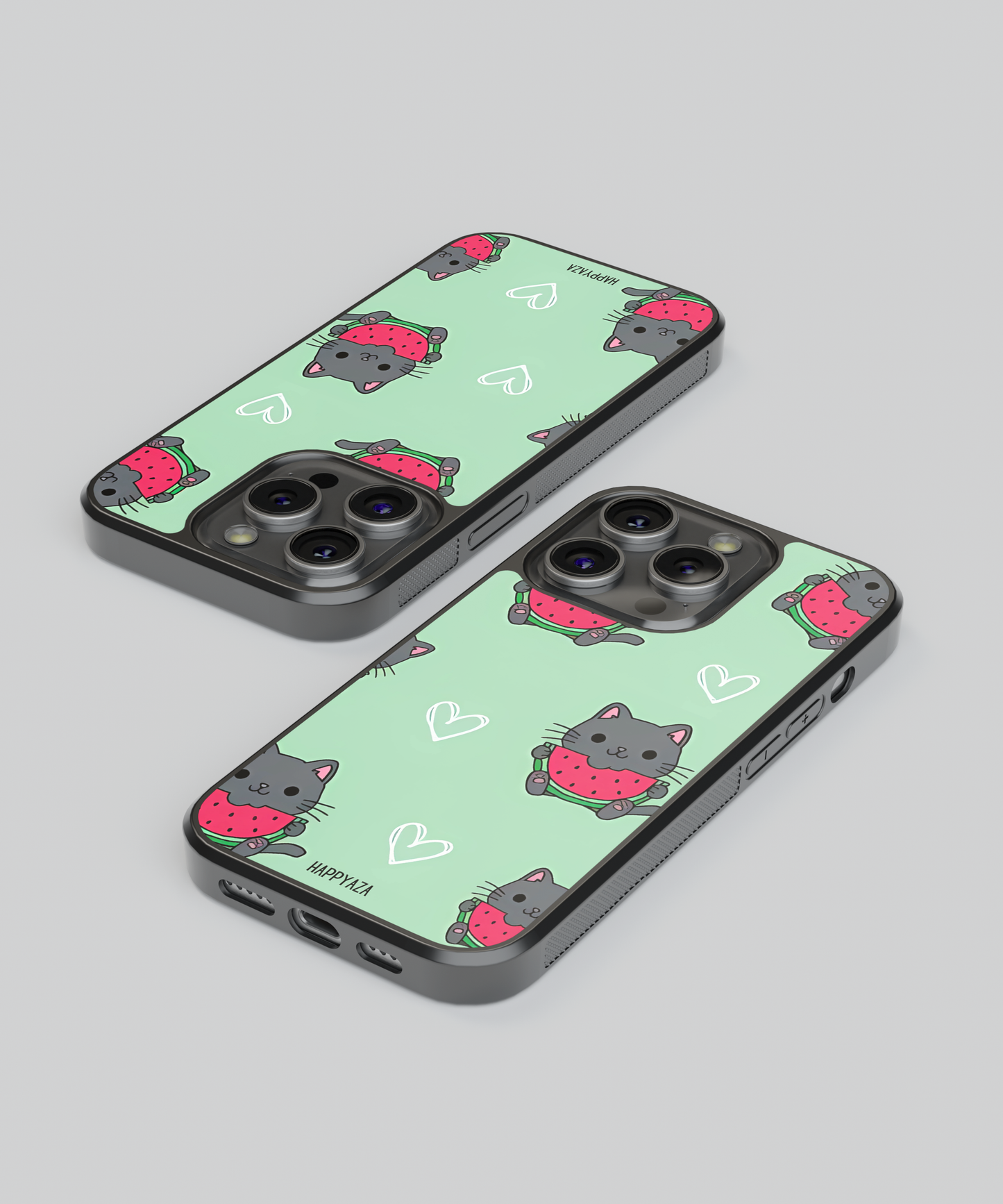 Cat With Watermelon Illustrations Designer Phone Case