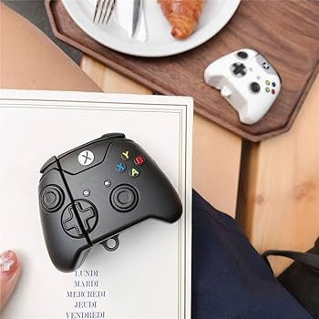 Airpods Case Soft Silicone Cover With Hook Clip For Airpods (Game Controller)