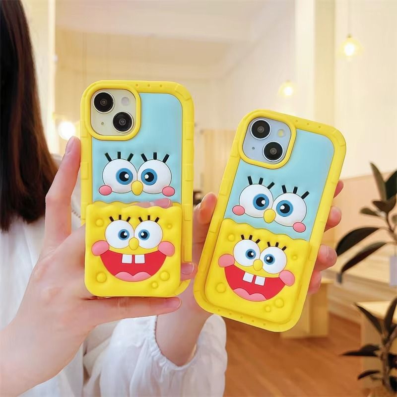 GigglePop Sponge Silicone With Pop Stand Phone Case