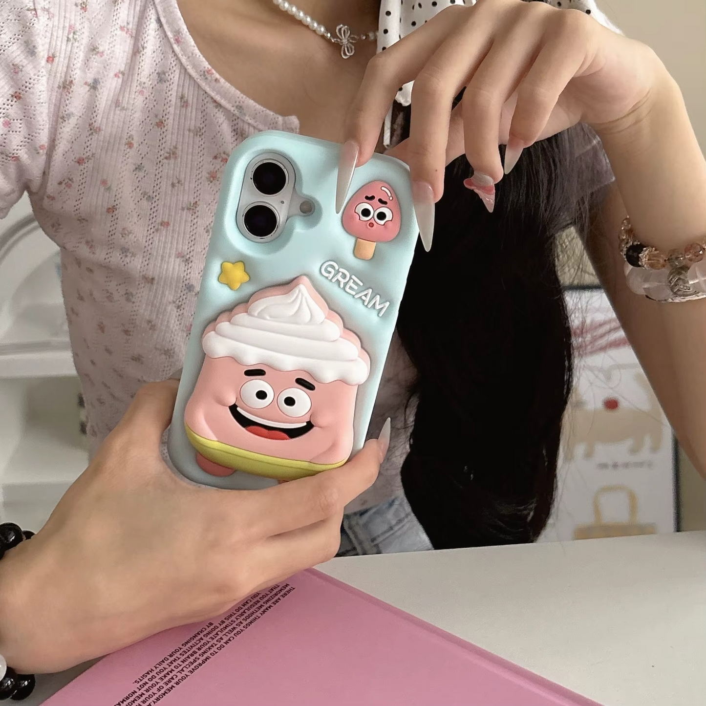 Greamy Joy Silicone With Pop Stand Phone Case