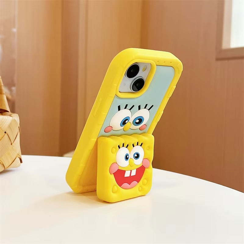 GigglePop Sponge Silicone With Pop Stand Phone Case