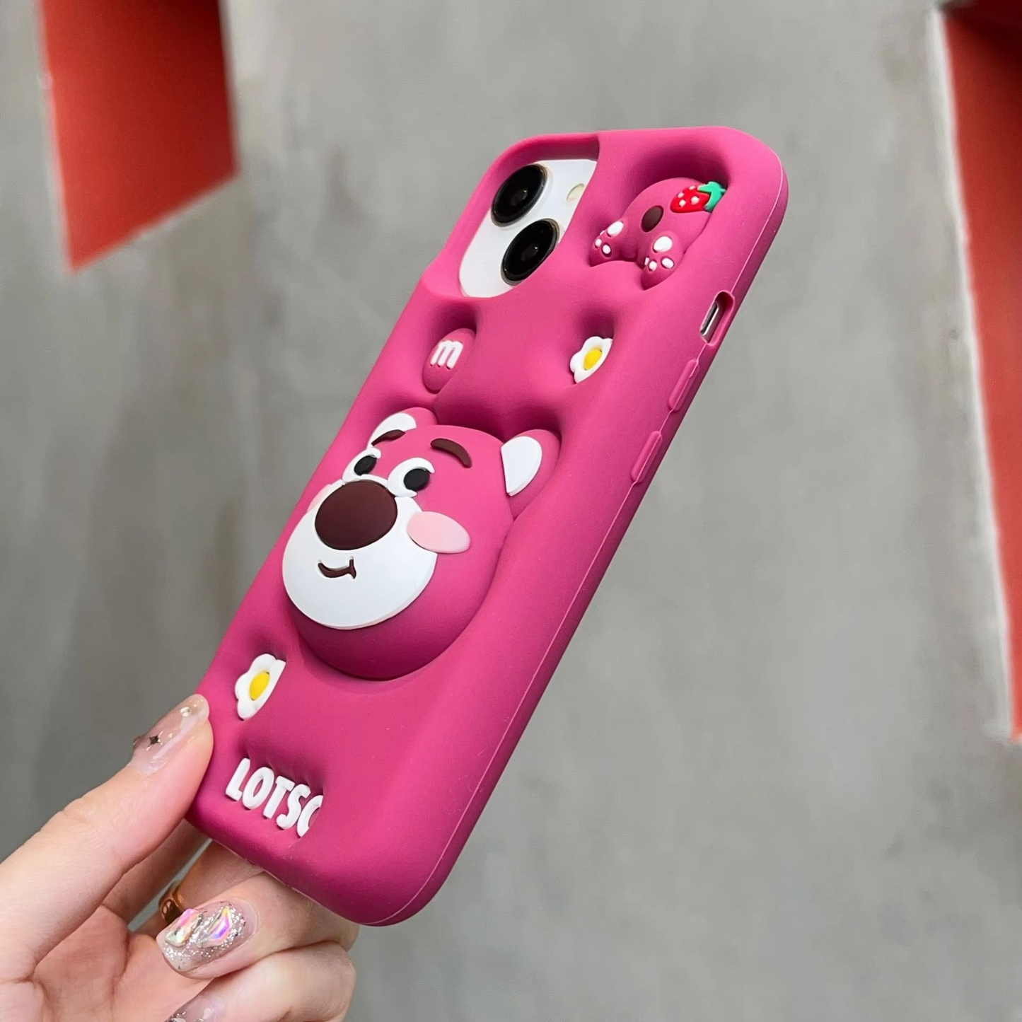 Chubby Lotso Silicone With Pop Stand Phone Case