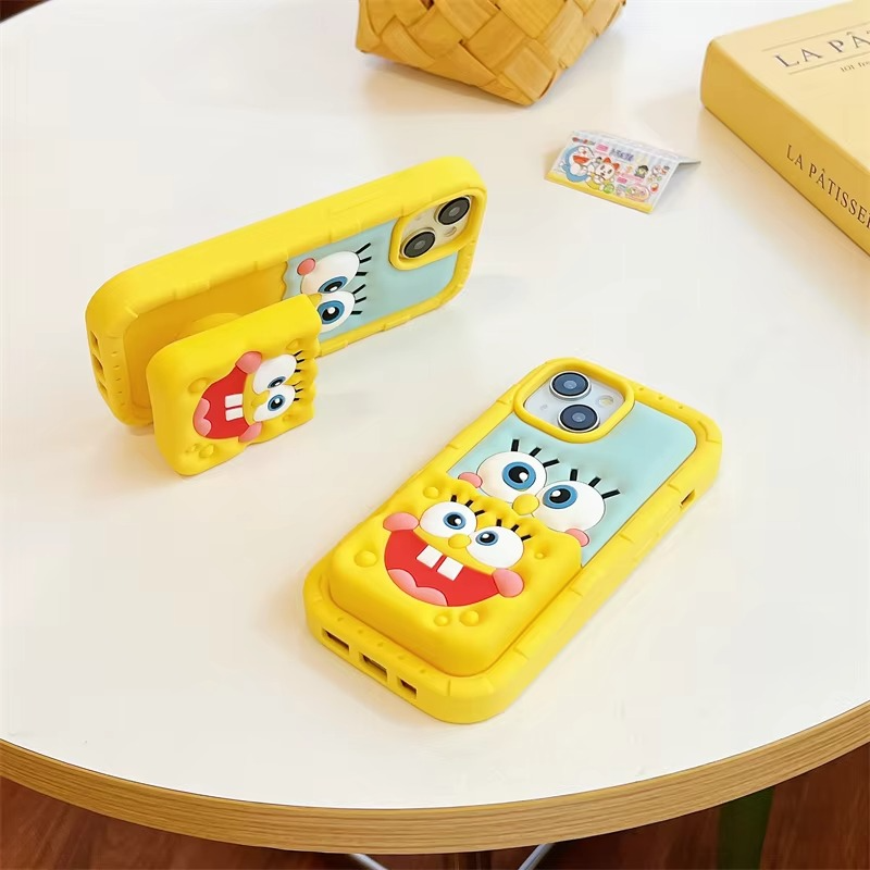 GigglePop Sponge Silicone With Pop Stand Phone Case