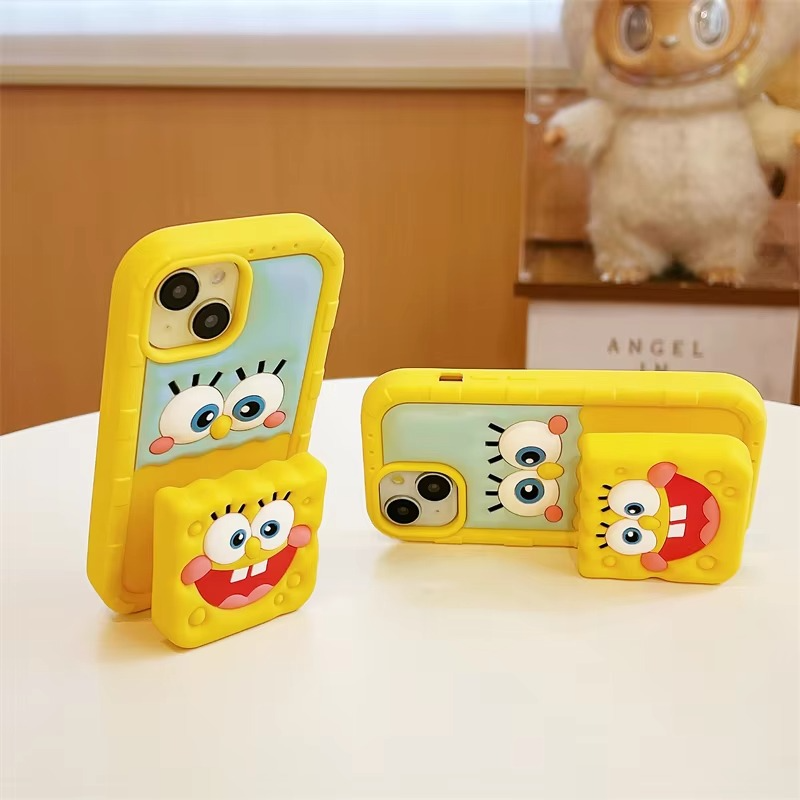 GigglePop Sponge Silicone With Pop Stand Phone Case