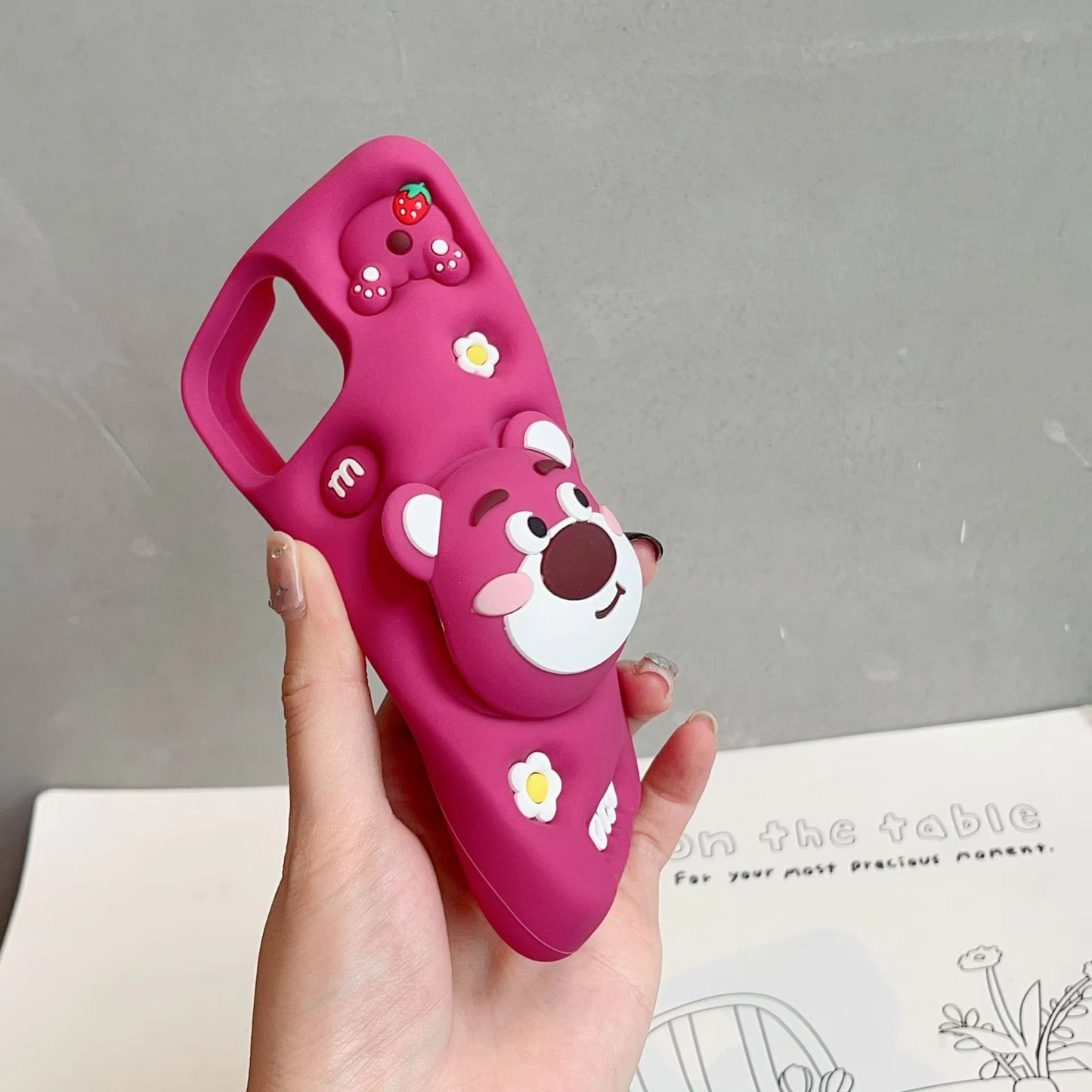 Chubby Lotso Silicone With Pop Stand Phone Case