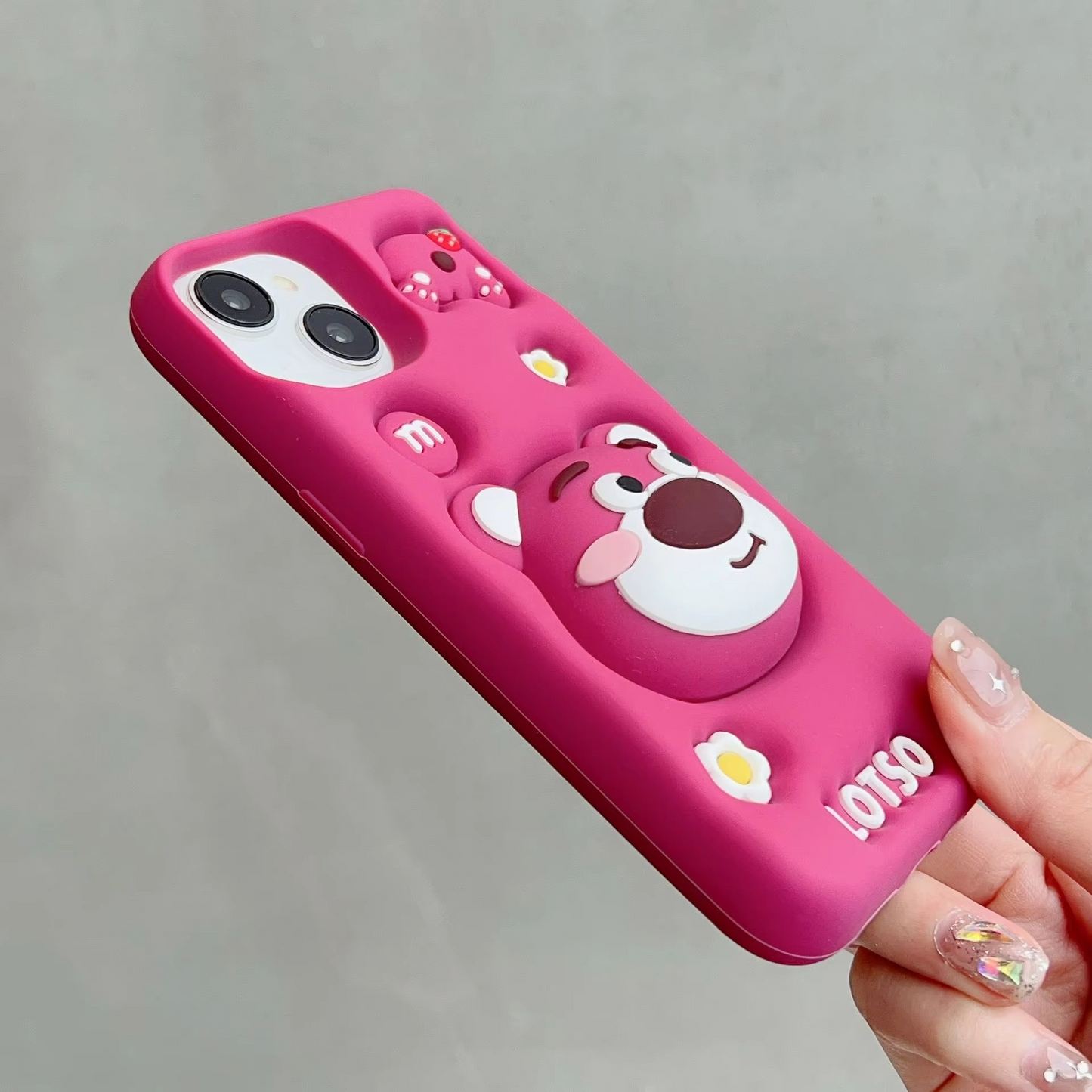 Chubby Lotso Silicone With Pop Stand Phone Case