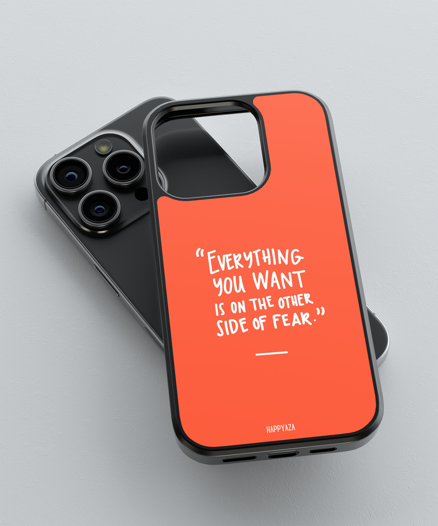 Every Thing You Want Is On The Other Side Of Fear Designer Phone Case