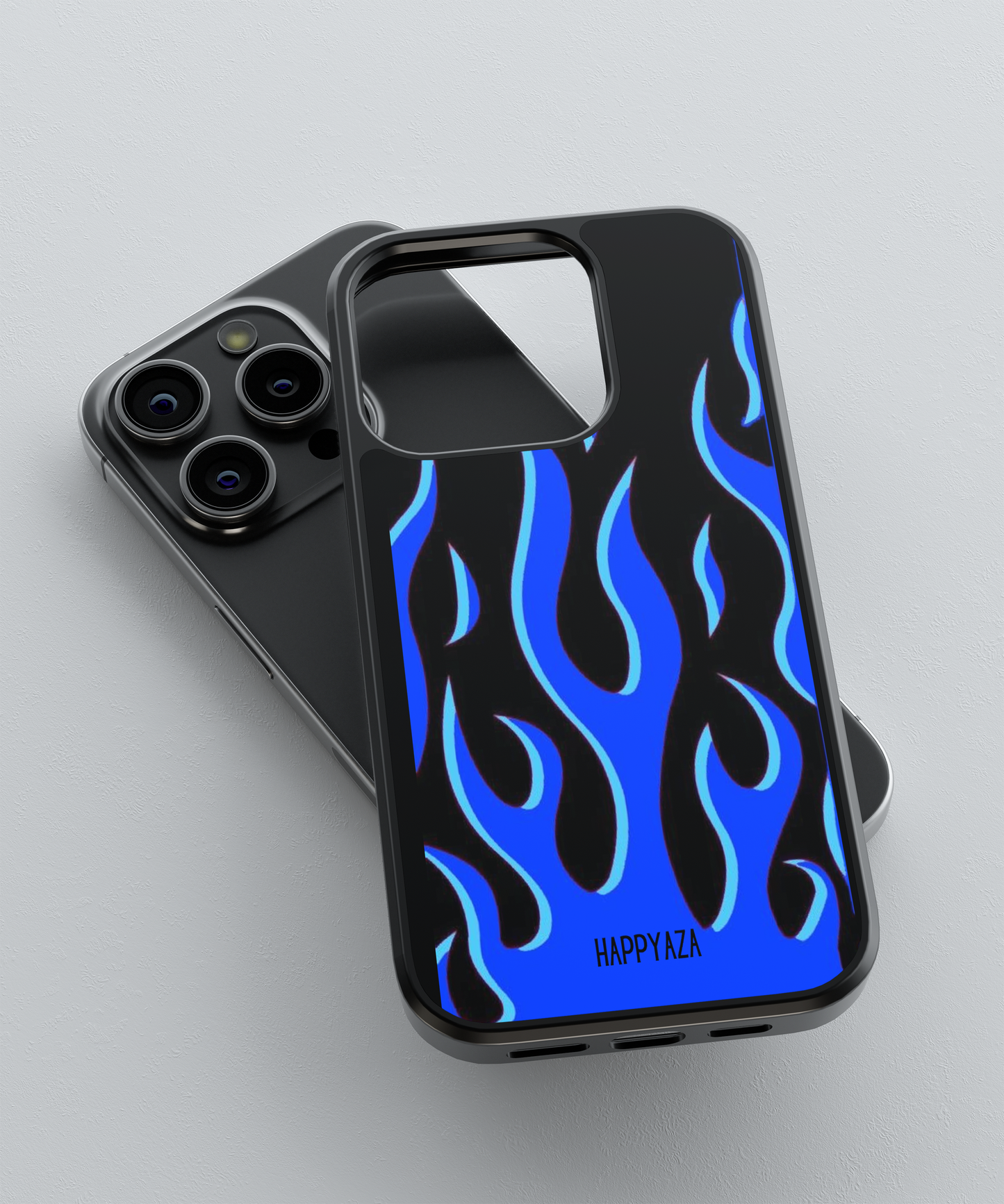 Blue Fire Flame Designer Phone Case